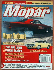 HIGH PERFORMANCE MOPAR 2001 JAN - SUPER STOCK MAGs RR